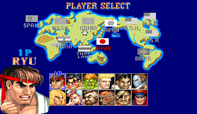 Street Fighter II': Rainbow Edition set 1 (bootleg)